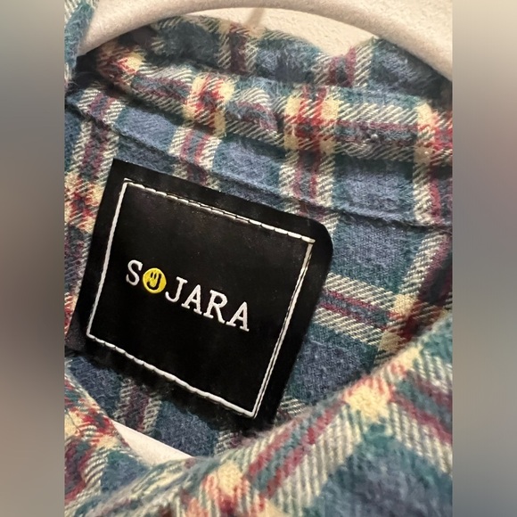 I Got You Babe Upcycled Flannel - Picture 7 of 7